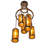 Derri 6 - Light Dimmable Tiered Chandelier