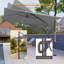Parasol de patio en porte-à-faux 10x8ft à DEL-1324663864