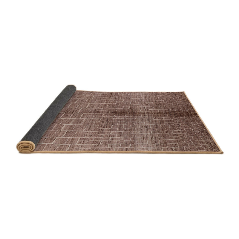 Tapis brun à motif géométrique, Rectangle 8 pi x 12 pi