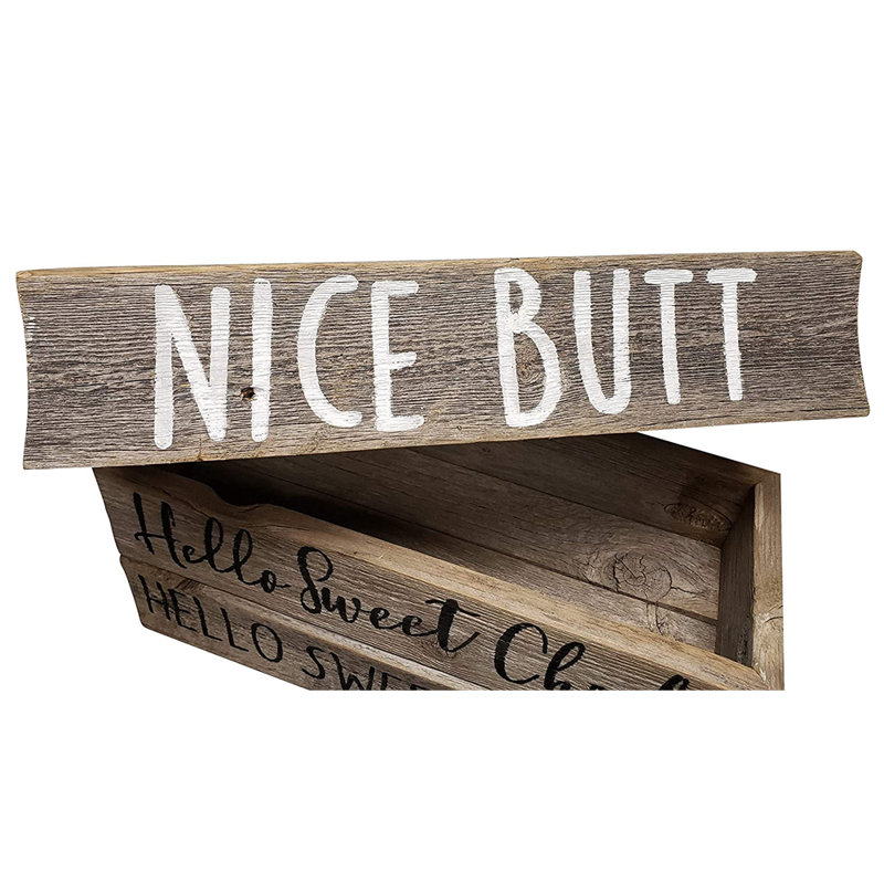 Boîte décorative Cuvier, Gris / Blanc, H 15,9 po x l 6,5 po x P 4,1 po