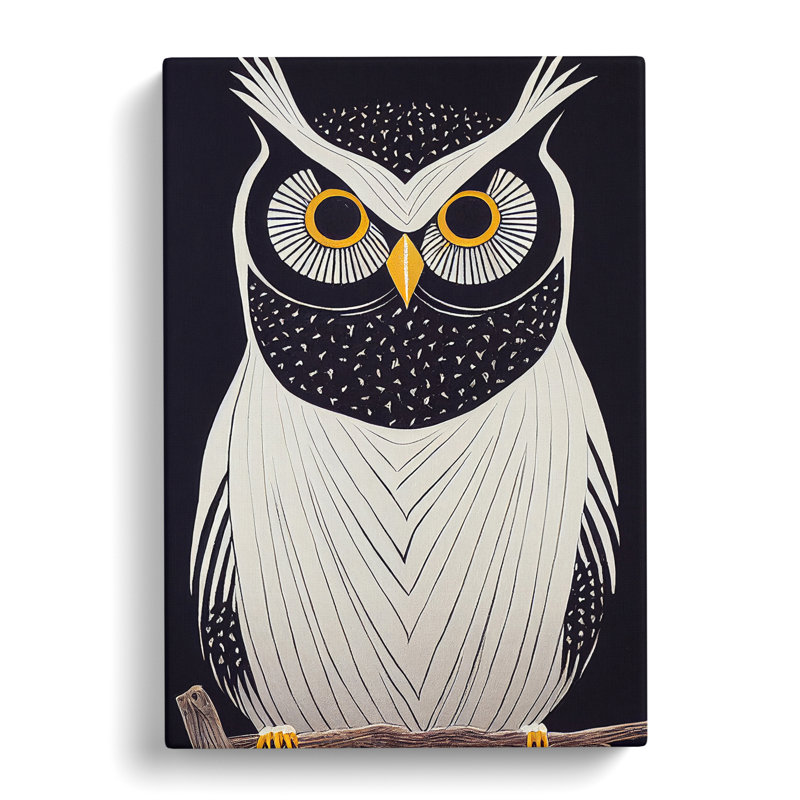The Unusual Owl - Wrapped Canvas, 76cm H x 35cm W x 3cm D