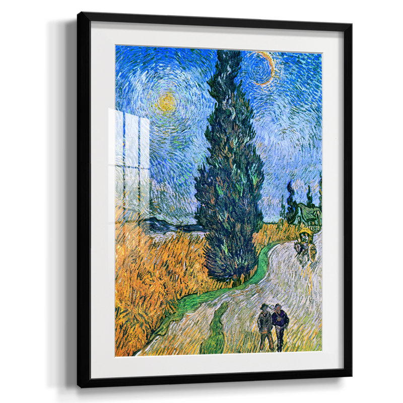 Paysage rétro Lxxv - impression encadrée