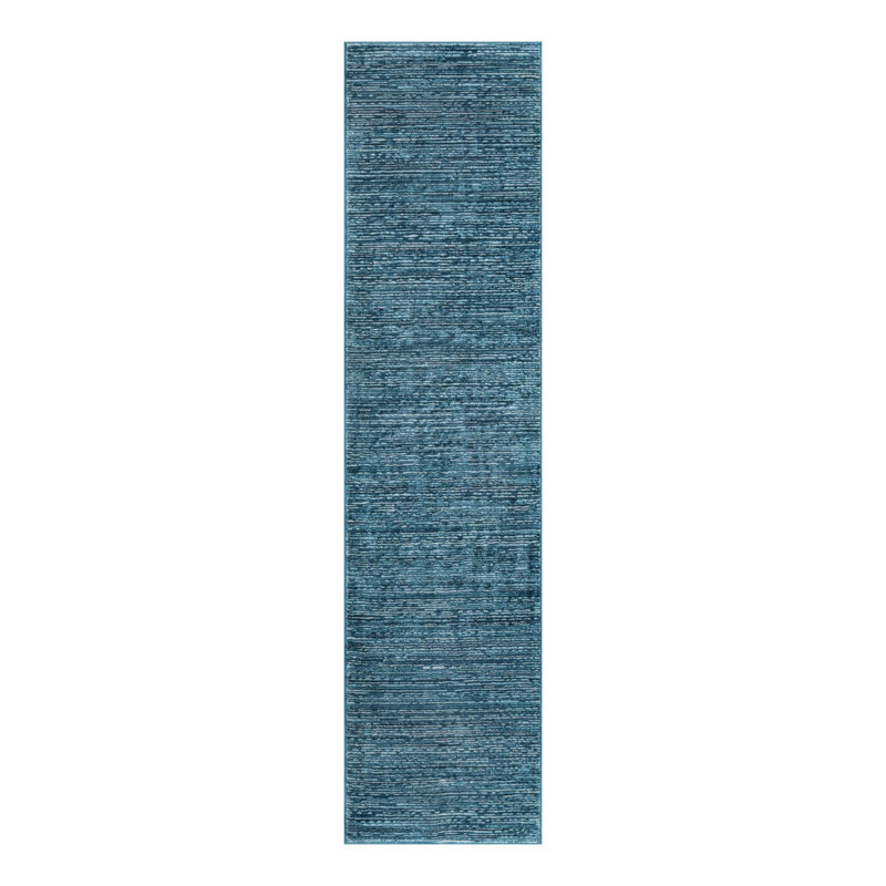 Striped Indoor / Outdoor Rug, Runner 2' x 8'