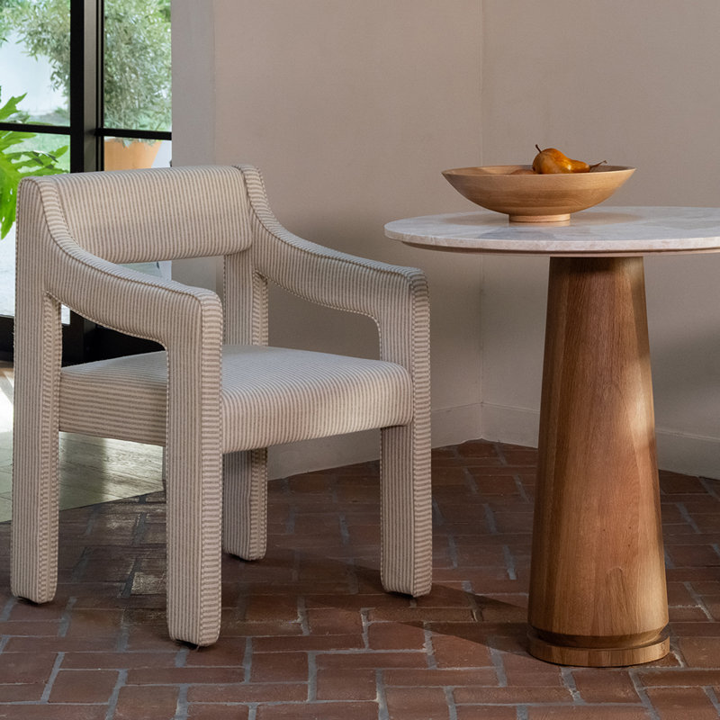 Sage Cafe Table Cosmos Marble, Beige
