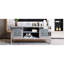 60-inch Mirrored Tv Stand, 65-inch Support, Crushed Diamond Style, Versatile Storage For Remotes Modern Table, Compatibility, Cabinet Doors, Customizable Media