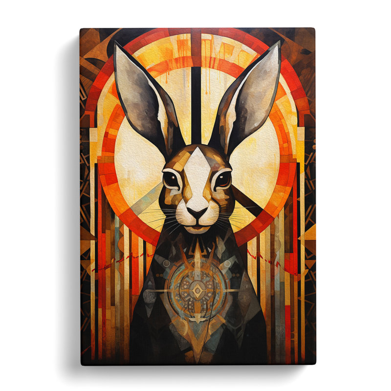 Hare Deco - Print, 50cm H x 35cm W x 3cm D