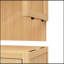 Armoire de salle de bain murale polyvalente en bambou pour un rangement organisé et un décor élégant