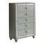 Commode argentée CHLOE GEMSTONE