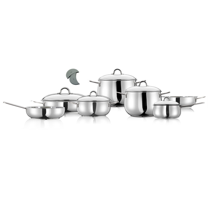 12 - Piece Stainless Steel Cookware Set