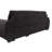 Veronica 95" Black Teddy Fleece Reversible Sleeper Sectional Sofa with Storage Chaise