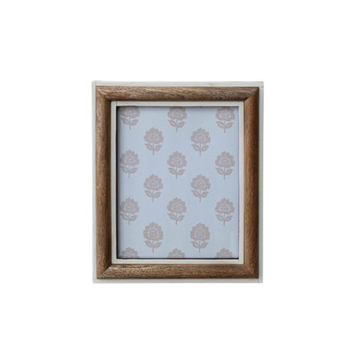 Ivory Resin & Reclaimed Mango Wood Photo Frame