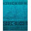Tapis bleu / bleu sarcelle 2 pi 7 po x 18 pi 8 po Yusif