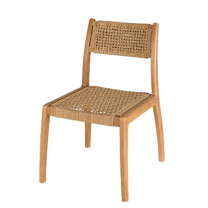 Set Of 2 Synthetic Garden Chairs
