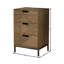 Rett 3 Drawer Wooden Bedside Table Storage Unit