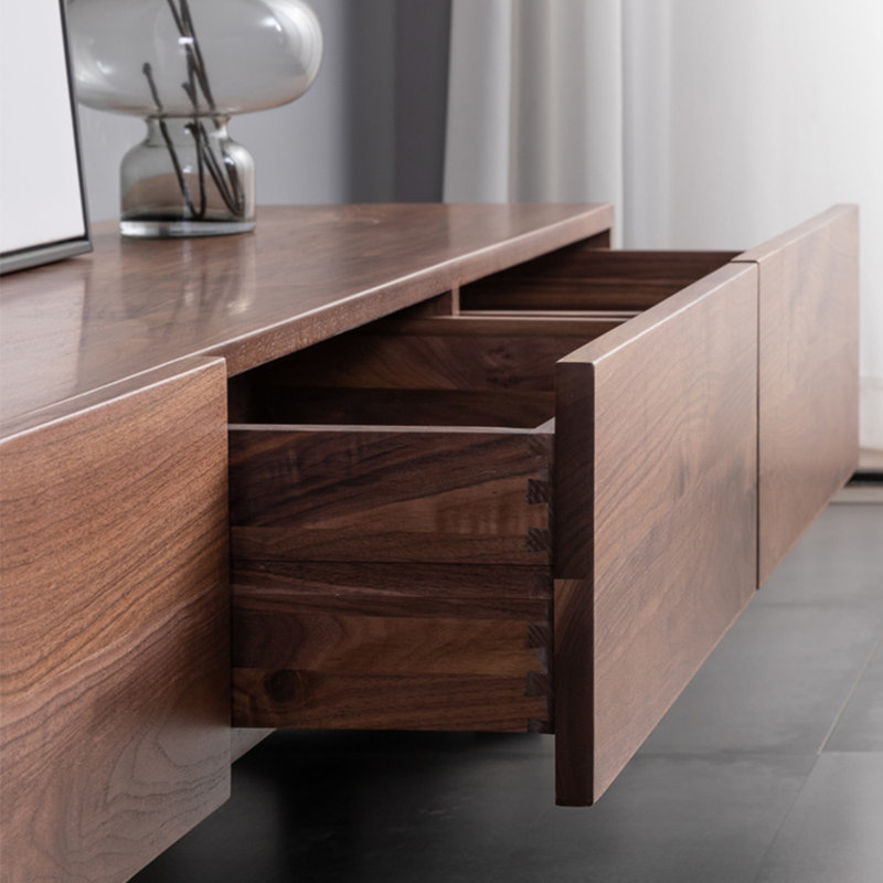 Cost effective solid wood TV cabinet, 70.87"