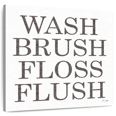 Tergel Wash Brush Floss Flush Print