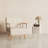 Narrow Solid Wood Nightstand with 2 Drawers-285118320-283522430
