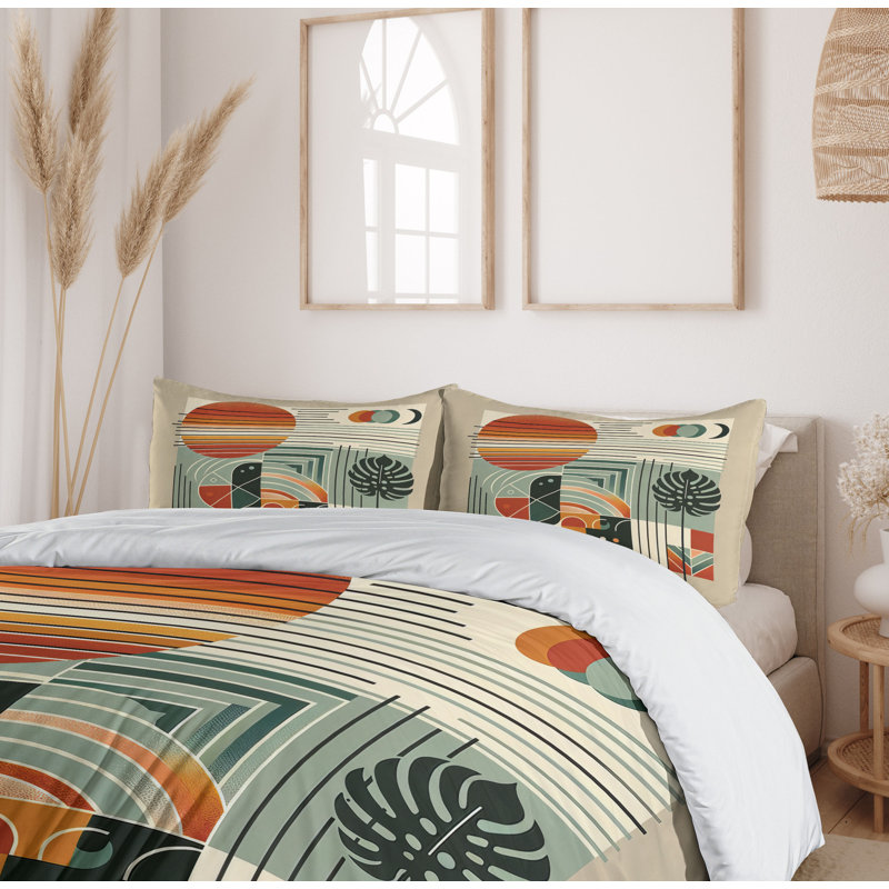 Monstera Duvet Cover, Queen Duvet Cover + 2 Standard Shams