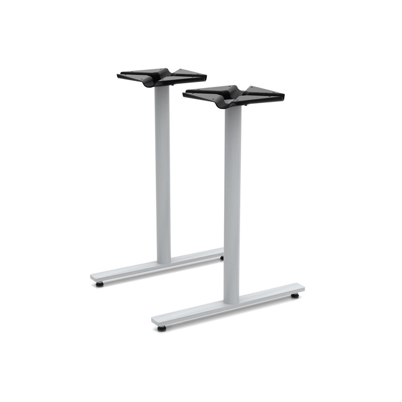 JURNI Multi-Purpose Table With T-Leg And Glides, Designer White, 29.5" H x 60" L x 24" W