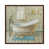 Toile avec cadre en bois brun classique