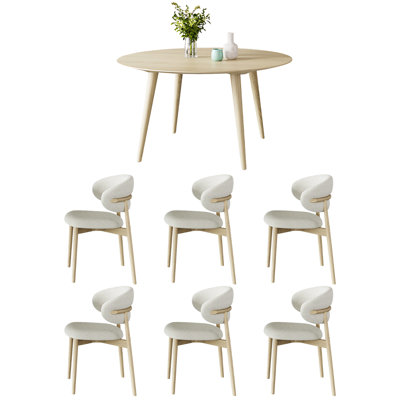 Table de salle à manger familiale et chaise