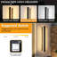 Matte Black Integrated LED Outdoor Sconce