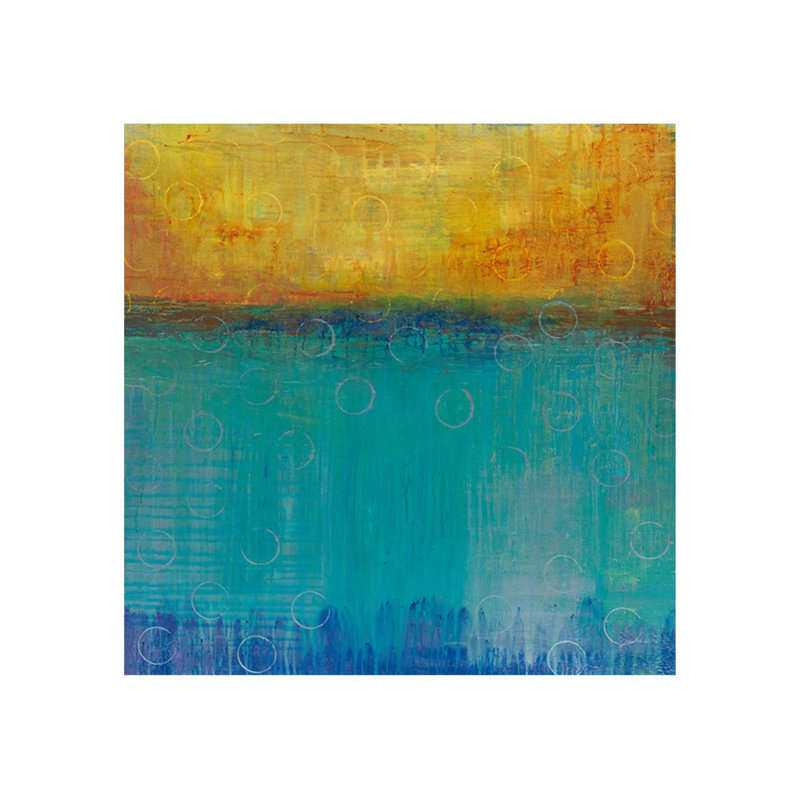 Bright Spot Of Color Painting, 47" H x 47" W, Glass Coat