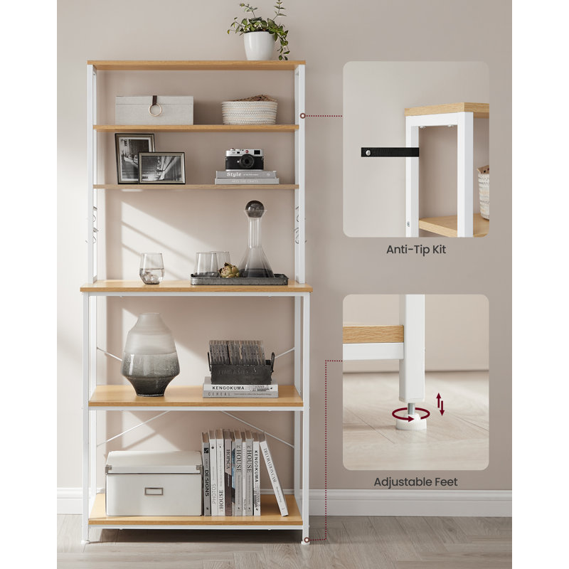 Stroupe Standard, Oak/White, 167cm H x 80cm W x 40cm D
