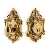 Nostalgic Warehouse Victorian Plate Single Cylinder Deadbolt