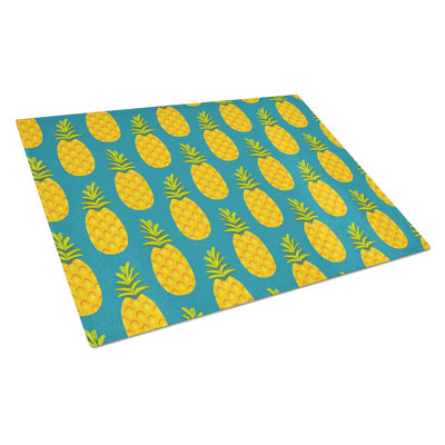 Caroline's Treasures Glass Pineapples Cutting Board