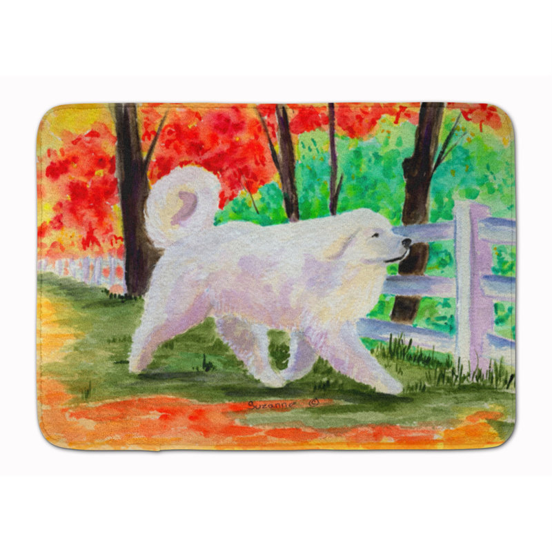 Tapis pour salle de bain en mousse mémoire great pyrenees