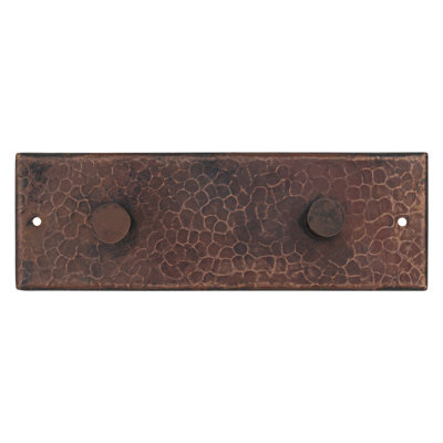 Hammered Copper Double Robe/Towel Hook