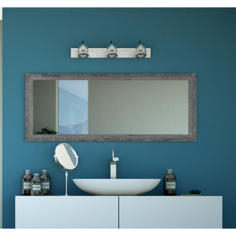 Dakston Solid Wood Flat Mirror, 32.5" x 80"