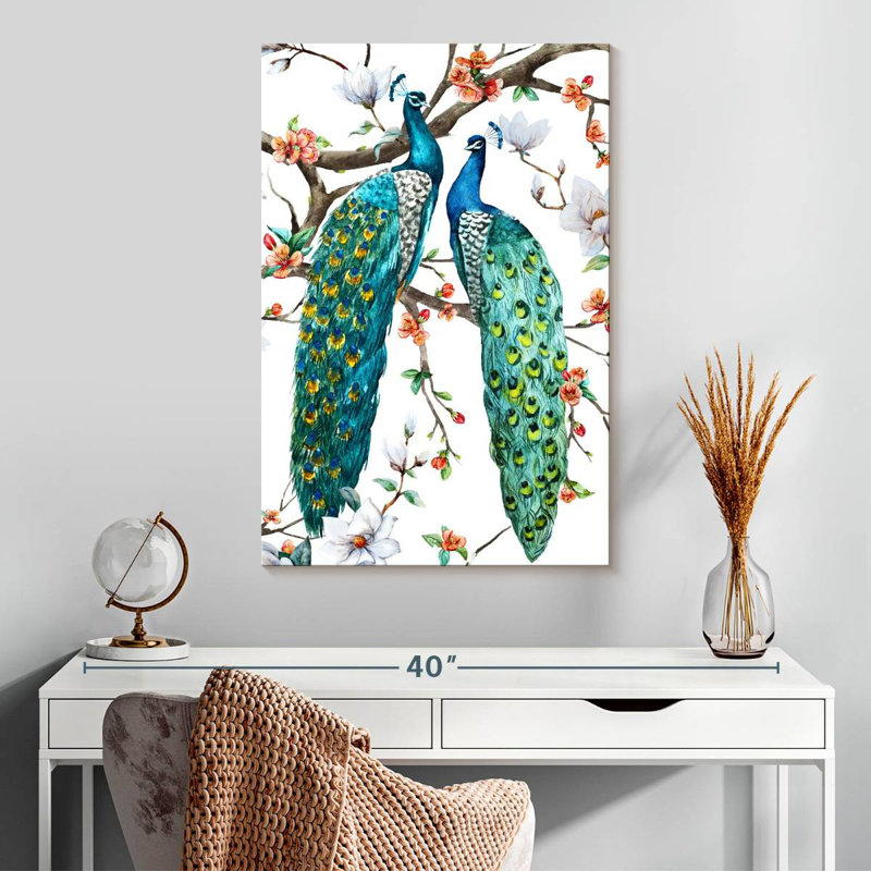 Brampt Paradise Birds I, 30" H x 20" W