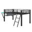 Lit mezzanine avec bureau Gaming, DEL