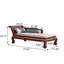 Fauteuil impérial de 73,62 po en bois massif brun-rouge de style chinois