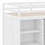 Lit mezzanine avec garde-robe, bureau et tablettes-226718735