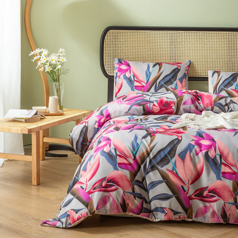 Ensemble de housse de couette réversible Westman, Housse de couette simple sans taie décorative