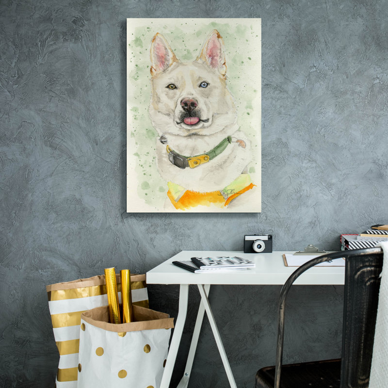 «Heterochromia Blep» par Anika Goodhue, art mural sur toile, 18 po x 26 po, H 26 po x l 18 po x P 0,75 po