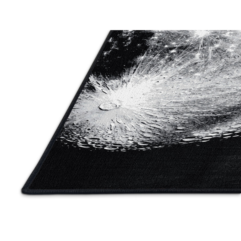 Tapis noir lavable à la machine