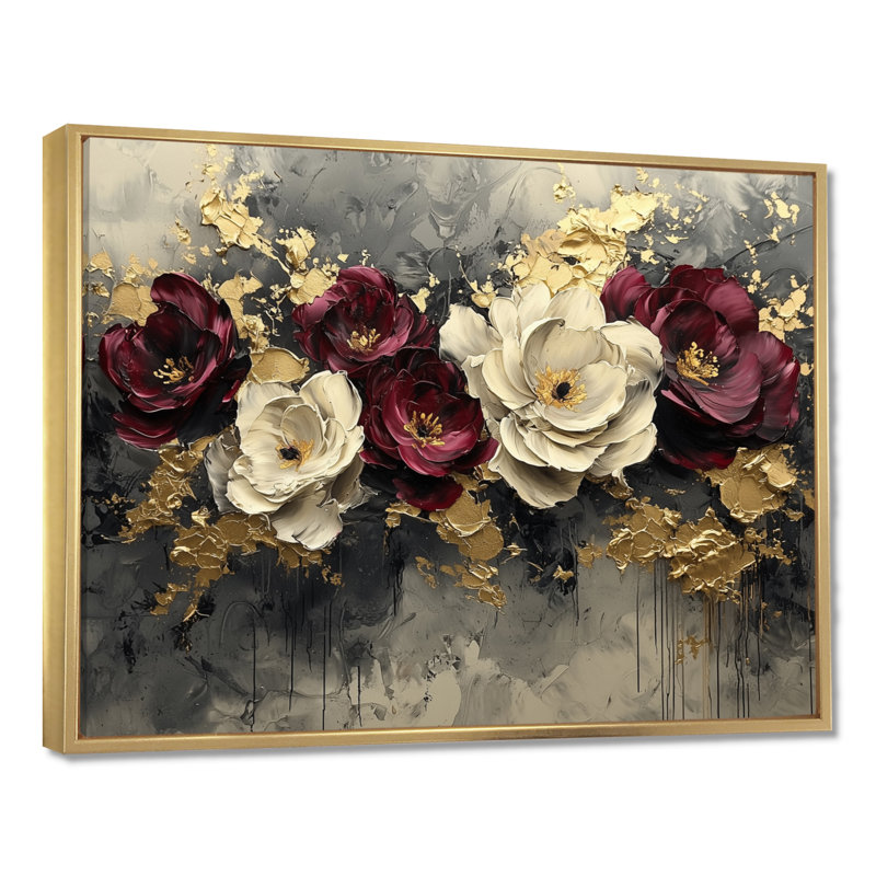 Bourgogne, coquelicots, paysage de rêve la nuit I - Coquelicots, reproductions encadrées, H 12 po x l 20 po, Cadre flottant