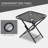 Zero Gravity Chair Set With Side Table, Folding Reclining Chair With Cupholders & Pillows, Pool Lounge Chair-1633035991