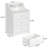 3 Drawer Nightstand With USB-617285426