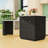 Kitchen Island with Extendable Dining Table for 4-6, Double-Sided Storage, Power Outlet and Drawers-1369245715