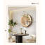 Étagère murale rustique en forme d'anneau avec vase en verre, présentoir flottant en bois Boho moderne pour le salon, la chambre à coucher, le vestibule, décoration murale en bois naturel avec pot de fleurs-217872320-217872324