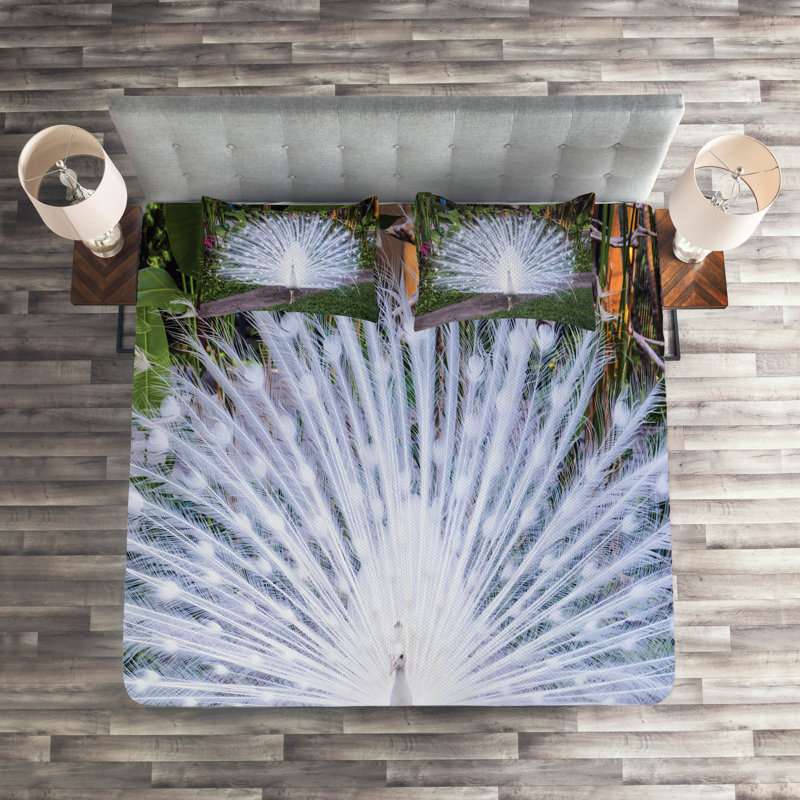 Peacock Polyester Coverlet