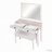 Vanity Desk with Mirror and Stool