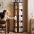 Walnut Modern Solid Wood Rotating Bookshelf