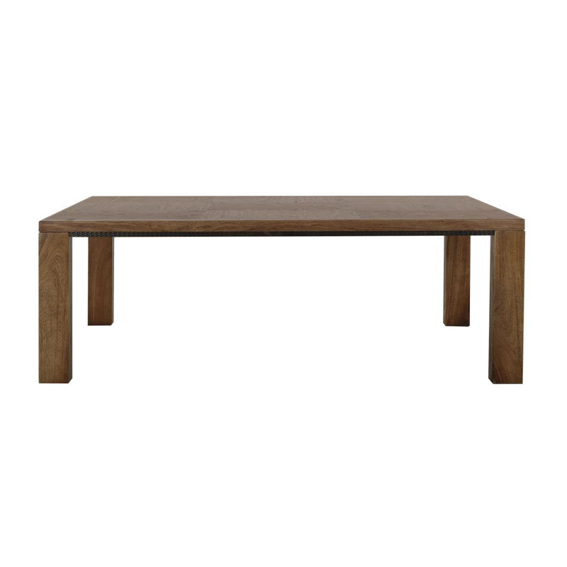 Table de salle à manger rectangulaire, H 30 po x l 39,25 po x P 78,75 po, Brun