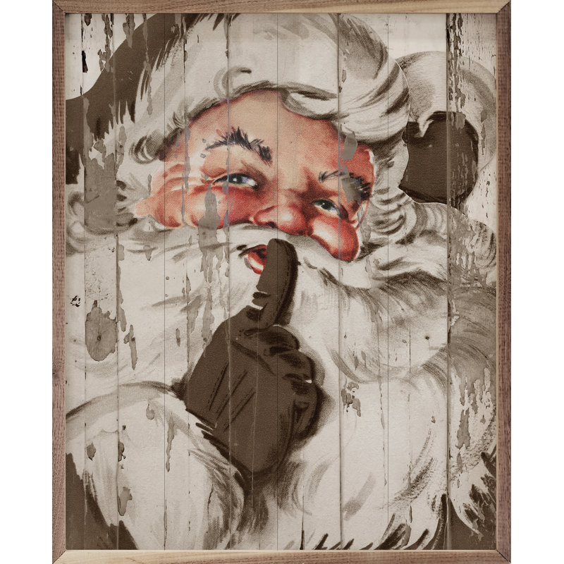 Santa Be Quiet Shh Beige, H 20 po x l 16 po x P 1 po